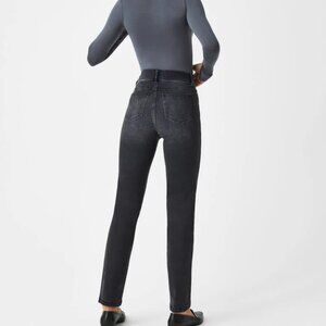 Spanx Straight Leg Jeans Vintage Black Wash Women’s Small Petite NWT